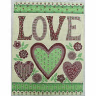 EWE-747 Love 7.5 x 10 18 Mesh Ewe And Eye