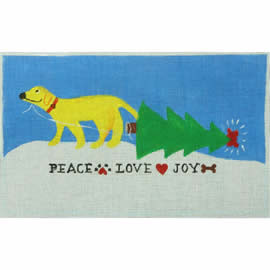 400 series:  432	Peace Love Joy	10 x 6 18 Mesh Tango & Chocolate Tatutina/Georgia Florena Shaban