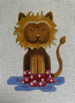 ME174 Lion in Boots 5” x 4” 18 Mesh Madeleine Elizabeth