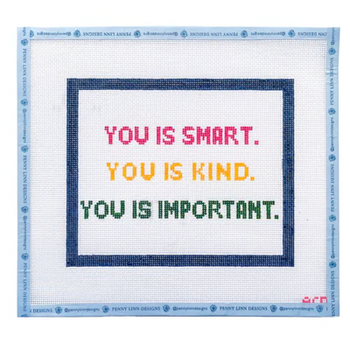 YOU IS SMART 7" x 8.5" 13 Mesh AC Designs