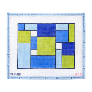 TRIXIE STAINED GLASS - BLUEISH 7" x 9" 13 Mesh AC Designs