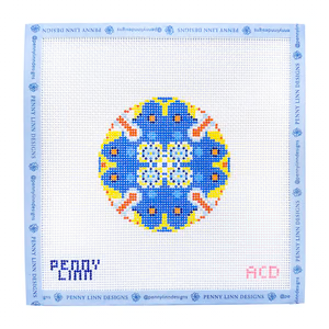 BLUE CERAMIC - CIRCLE 4" x 4" 13 Mesh AC Designs