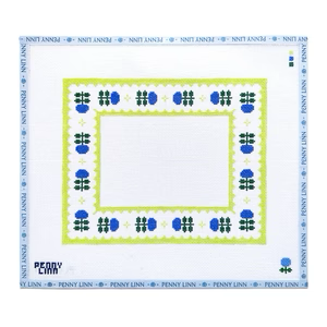 HYDRANGEA FRAME 8.8" x 10.8" 5X7  13 Mesh BLUE HYDRANGEA STITCHER