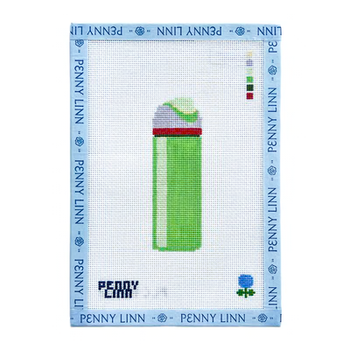 OWALA WATER BOTTLE 4" x 1.5" 18 Mesh BLUE HYDRANGEA STITCHER