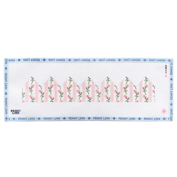 VINTAGE FLORAL STRIPE CROWN 2.6" x 14" 18 Mesh ELISA MAY