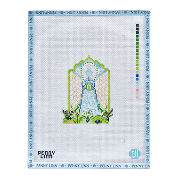 ANGEL OF COMPASSION  9" x 6" 13 Mesh EVELYN HENSON