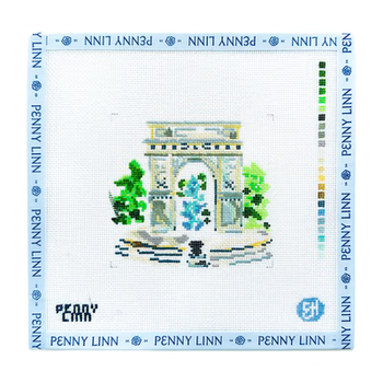 WASHINGTON PARK 4" x 3.8" 18 Mesh EVELYN HENSON