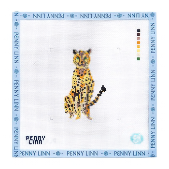 CHEETAH 3.5" x 2.3" 18 Mesh EVELYN HENSON