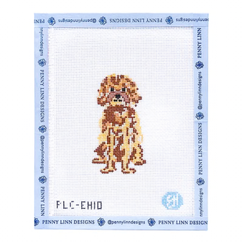 TOY POODLE  3.5" x 1.83" 18 Mesh EVELYN HENSON