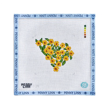 STATE FLOWERS - SOUTH CAROLINA 4" x 4 18 Mesh EVELYN HENSON