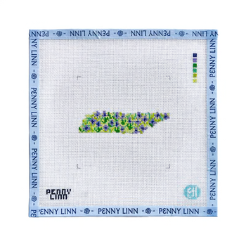 STATE FLOWERS - TENNESSEE 4" x 4 18 Mesh EVELYN HENSON