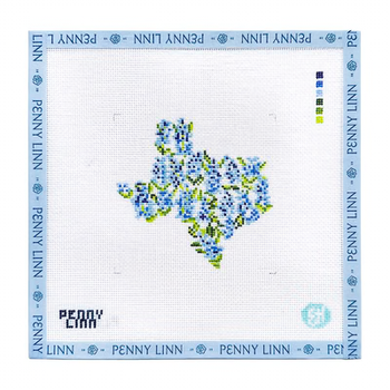 STATE FLOWERS - TEXAS 4" x 4 18 Mesh EVELYN HENSON