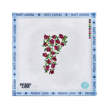STATE FLOWERS - VERMONT 4" x 4 18 Mesh EVELYN HENSON