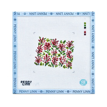 STATE FLOWERS - WYOMING 4" x 4 18 Mesh EVELYN HENSON