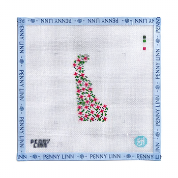 STATE FLOWERS - DELAWARE 4" x 4 18 Mesh EVELYN HENSON