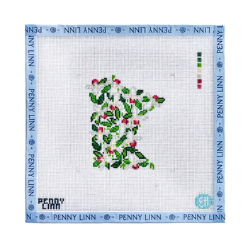 STATE FLOWERS - MINNESOTA 4" x 4 18 Mesh EVELYN HENSON