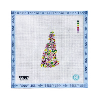 STATE FLOWERS - NEW HAMPSHIRE 4" x 4 18 Mesh EVELYN HENSON