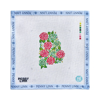 STATE FLOWERS - ALABAMA 4" x 4 18 Mesh EVELYN HENSON