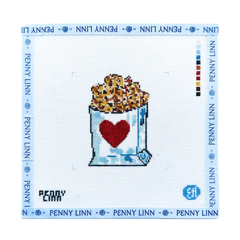 FRENCH FRY LOVE 4" x 4" 18 Mesh EVELYN HENSON