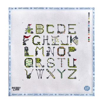 GOLF ABC 10" x 10" 13 Mesh EVELYN HENSON