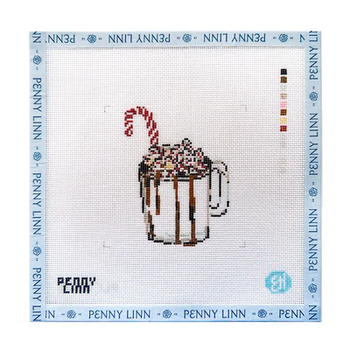 HOLIDAY HOT COCOA 4" x 4" 13 Mesh EVELYN HENSON
