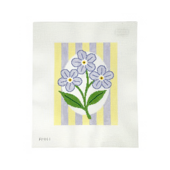FORGET ME NOT 8" x 6" 18 Mesh FORGET ME NOT NEEDLEWORKS