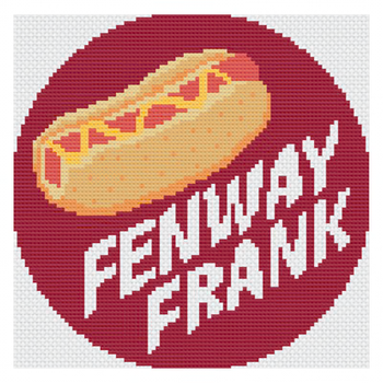 FENWAY FRANK 5" x 5" 18 Mesh FORGET ME NOT NEEDLEWORKS
