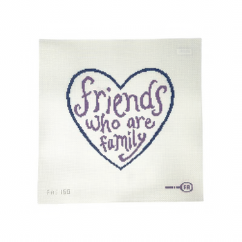 FRIENDS WHO ARE FAMILY 8.1" x 8.6" 13 Mesh FRANCES ABEL STUDIO