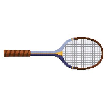 PILLOW SIZE VINTAGE RACKET - NAVY 4.5" x 13.6" 13 Mesh FRANCES ABEL STUDIO