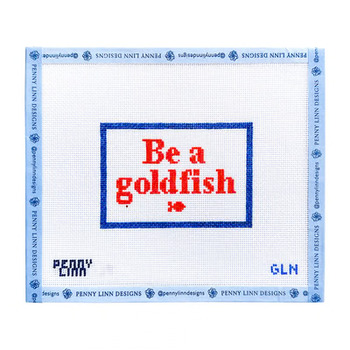 BE A GOLDFISH 2.89" x 4.22" 18 Mesh GRANDIN LANE NEEDLEPOINT