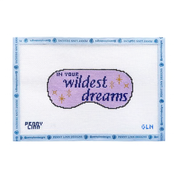 IN YOUR WILDEST DREAMS EYE MASK 3.5" x 7.33" 13 Mesh GRANDIN LANE NEEDLEPOINT