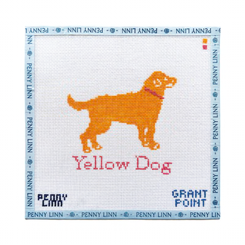 YELLOW DOG 5.5" x 5.4" 13 Mesh GRANT POINT DESIGNS