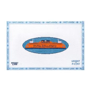 STATEN ISLAND FERRY 2.7" x 7.2" 18 Mesh GRANT POINT DESIGNS