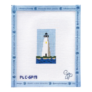 EDGARTOWN LIGHTHOUSE LUGGAGE TAG  3" x 1.8" 18 Mesh GRANT POINT DESIGNS