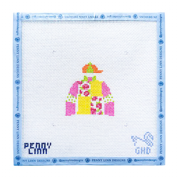 JOCKEY SILK 4" x 4" 13 Mesh GREY HALL DESIGN