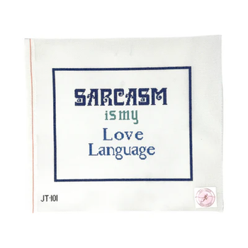 JT101 SARCASM  8.25" x 10" 18 Mesh JUDY TASCH NEEDLEPOINT