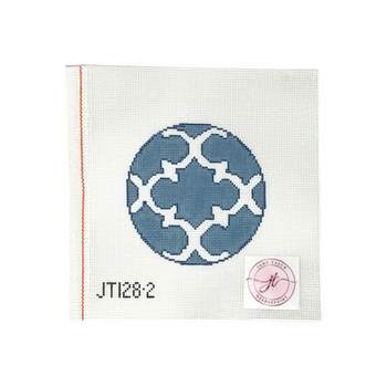 JT128-2 BLUE MOROCCAN 4" x 4" 18 Mesh JUDY TASCH NEEDLEPOINT