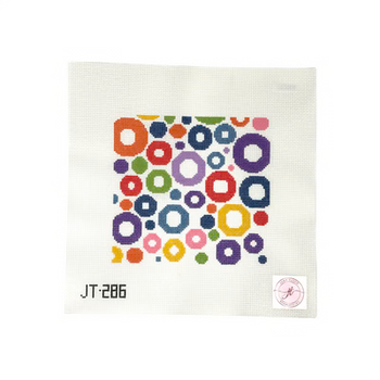 JT286 COLOR POPS 7" x 7" 13 Mesh JUDY TASCH NEEDLEPOINT