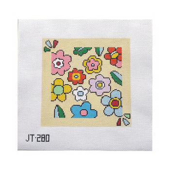 JT280 PETALS 8" x 8" 13 Mesh JUDY TASCH NEEDLEPOINT