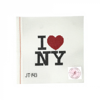 JT143 I LOVE NY 3.5" x 3.5" 18 Mesh JUDY TASCH NEEDLEPOINT