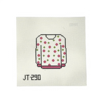 JT290 DOTTED SWEATER 4.5" x 4" 13 Mesh JUDY TASCH NEEDLEPOINT