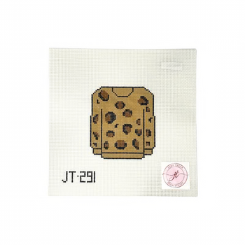 JT291 LEOPARD SWEATER 4.5" x 4" 13 Mesh JUDY TASCH NEEDLEPOINT
