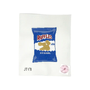 JT171 RUFFLES 5.5" x 4.5" 18 Mesh JUDY TASCH NEEDLEPOINT