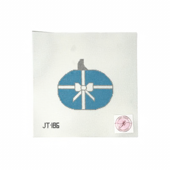 JT186 TIFFANY PUMPKIN 4" x 4.5" 18 Mesh JUDY TASCH NEEDLEPOINT