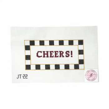 JT22 CHEERS 4" x 7" 18 Mesh JUDY TASCH NEEDLEPOINT
