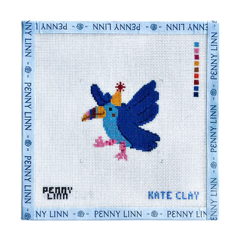 PARTY ANIMAL - TOUCAN 3" x 3" 18 Mesh KATE CLAY ILLUSTRATION