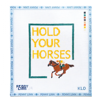 HOLD YOUR HORSES 7" x 6" 13 Mesh KAYLA LOU DESIGNS