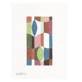 LL305B ABSTRACT GEOMETRIC EYEGLASS CASE7" x 3.75" 18 Mesh Labors Of Love