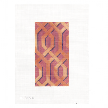 LL305C INTERLOCKING GEOMETRIC EYEGLASS CASE 7" x 3.75" 18 Mesh Labors Of Love