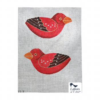 LL307T RED AVADAVAT 2.75" x 5.25" each (2) 18 MESH Labors Of Love